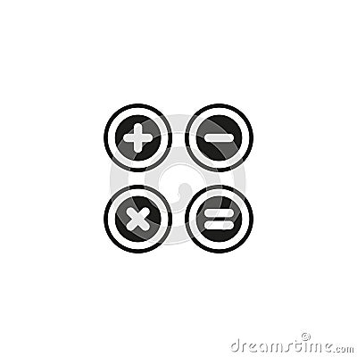 Calculator vector icon Vector Illustration